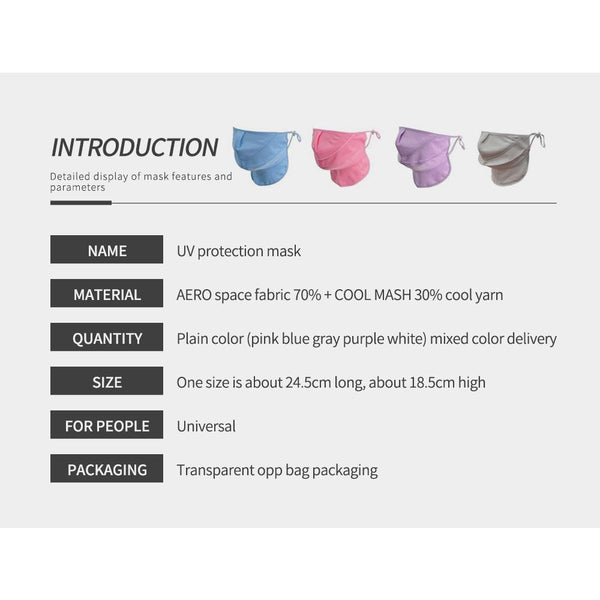 [MPHA00006] MEIPENG Women's UV Layered Mask-Sun Protective--2020 Korean Style summer Mask