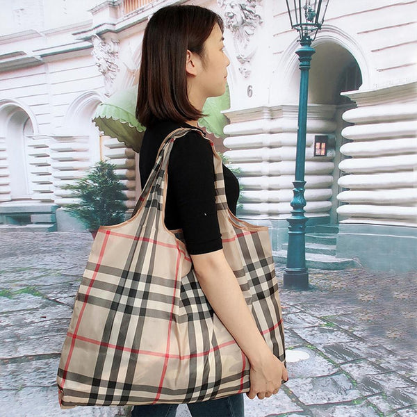 [MPHA00011] MEIPENG Large STYLISH Nylon Foldable Reusable Grocery Shopping Bag