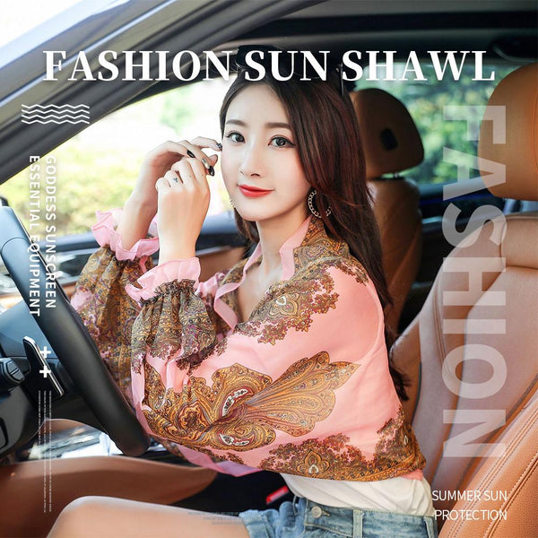 [MPHA00015] MEIPENG Summer Sun UV Protection Chiffon Tops Clothing Air-conditioned Shirt