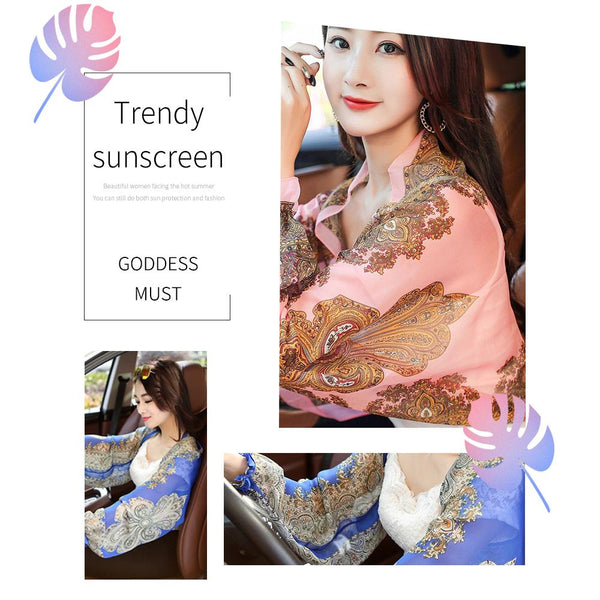[MPHA00015] MEIPENG Summer Sun UV Protection Chiffon Tops Clothing Air-conditioned Shirt