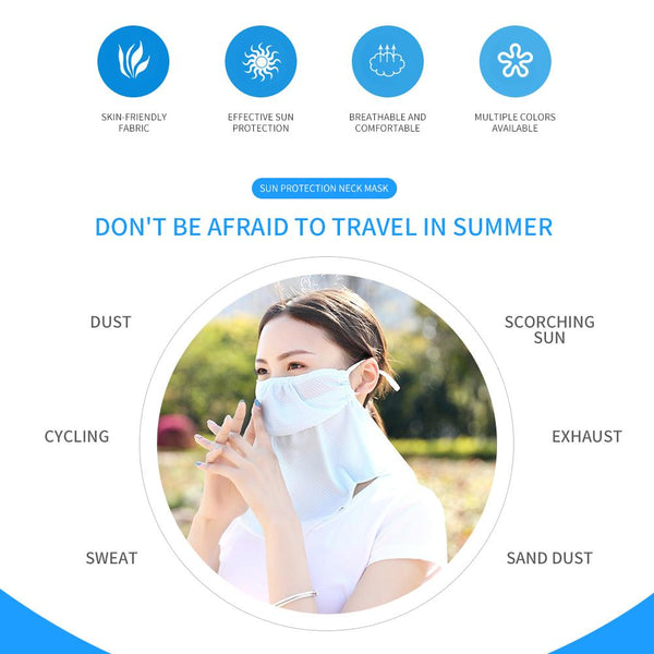 [MPHA00017] MEIPENG Women's UV Layered Mask-Sun Protective-2020 chiffon Mask