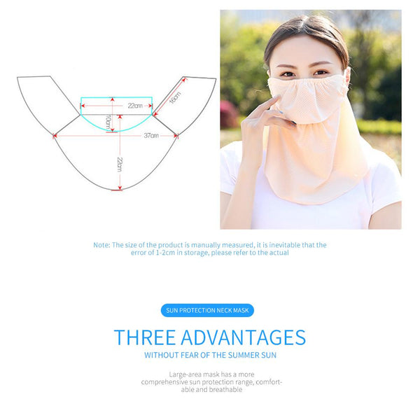 [MPHA00017] MEIPENG Women's UV Layered Mask-Sun Protective-2020 chiffon Mask