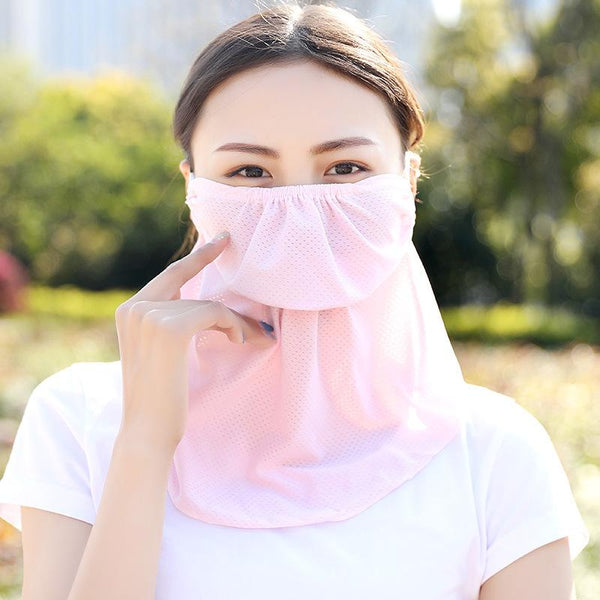 [MPHA00017] MEIPENG Women's UV Layered Mask-Sun Protective-2020 chiffon Mask