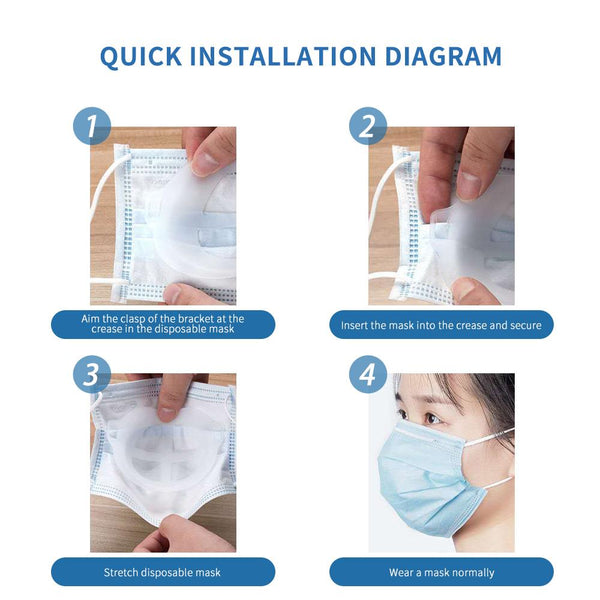 [MPHA00018] MEIPENG Mask holder with 3D stereo does not stick to the nose and mouth