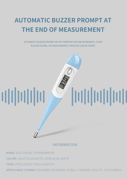 【MPHA00019】MEIPENG Thermometer soft head for children's armpit electronic oral thermometer