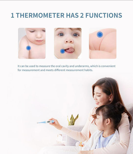 【MPHA00019】MEIPENG Thermometer soft head for children's armpit electronic oral thermometer