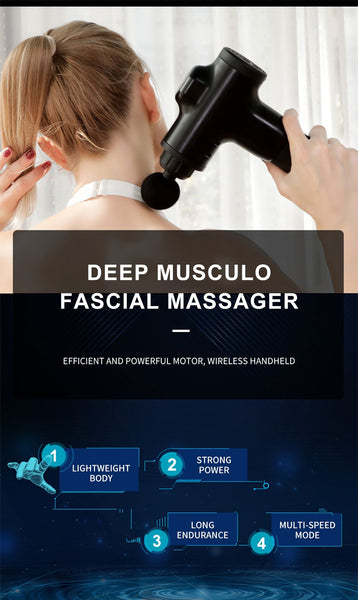 【MPHA00020】MEIPENG Charged electric massage gun muscle relaxation massager portable fitness equipment fascia gun