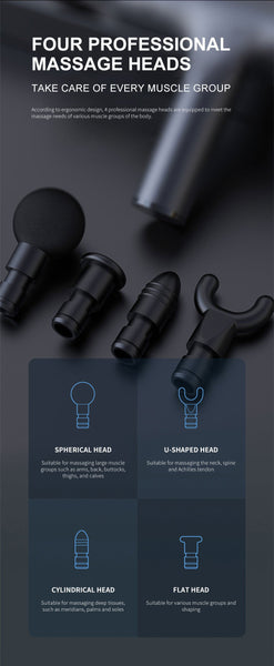 【MPHA00020】MEIPENG Charged electric massage gun muscle relaxation massager portable fitness equipment fascia gun