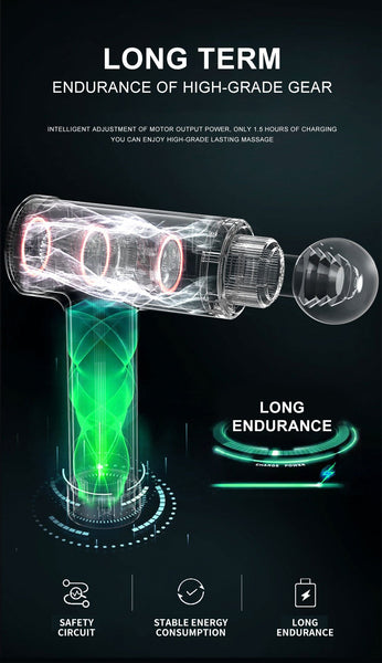 【MPHA00020】MEIPENG Charged electric massage gun muscle relaxation massager portable fitness equipment fascia gun