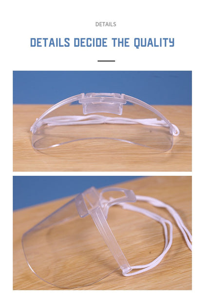 【MPHA00021】MEIPENG Catering chef Hotel transparent mask thickened PS material food grade smile plastic mask