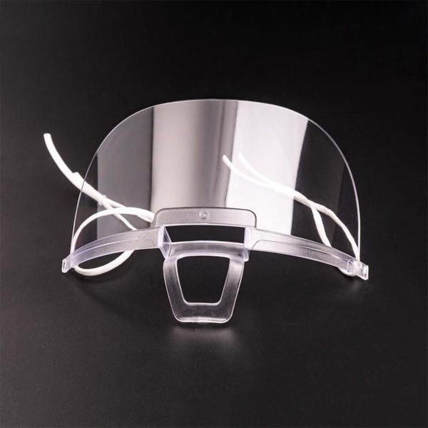 【MPHA00021】MEIPENG Catering chef Hotel transparent mask thickened PS material food grade smile plastic mask