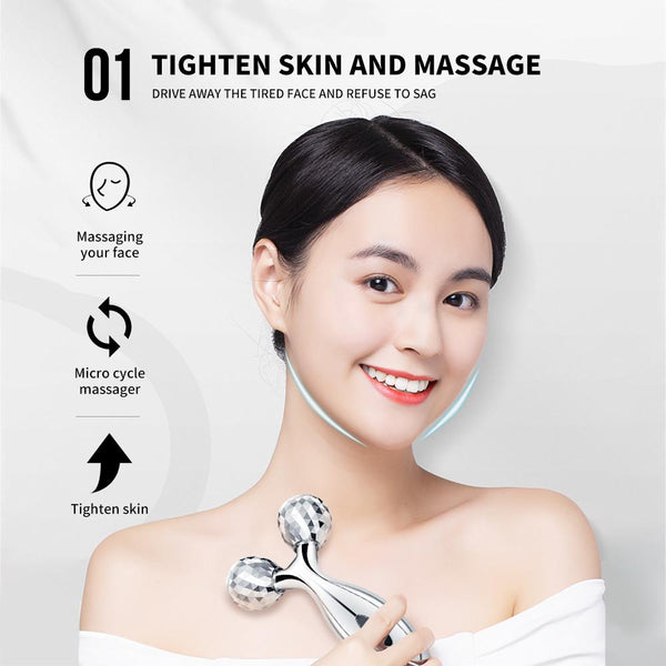 [MPTA00008] MEIPENG 3D Facial Roller Massager V Face Lifting Massage Instrument Body Shaping Tool