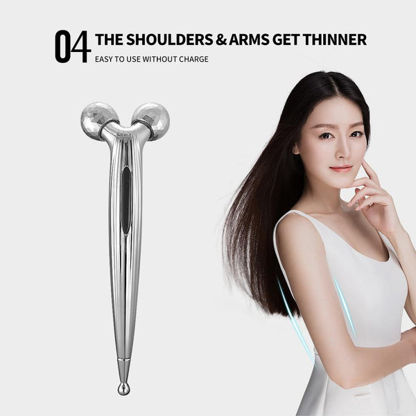 [MPTA00013]MEIPENG 3D Facial Roller  Massager V Face Lifting Massage Instrument Body Shaping Tool
