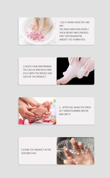 [MPTA00017]MEIPENG Antibacterial Glass Foot File Dead Skin Callus Remover Pedicure Scrubber
