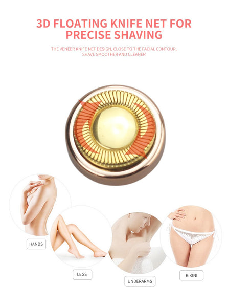 [MPTA00026] MEIPENG New lipstick shaver facial hair remover USB charging Mini shaver electric eyebrow shaver