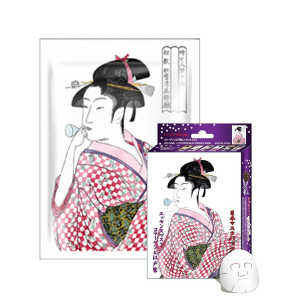 Mitomo Collagen + Lithospermum Facial Essence Mask JP002-A-2