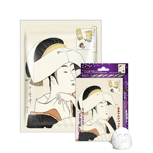 Mitomo Hyaluronic Acid + Lithospermum Facial Essence Mask JP002-A-4