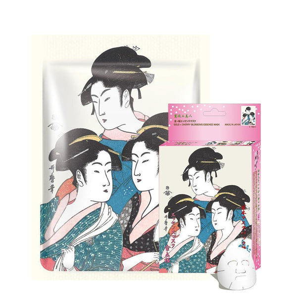 Mitomo Gold + Cherry Blossom Facial Essence Mask JP004-A-0