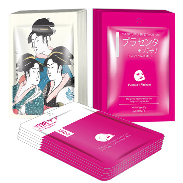 MITOMO Cherry Blossom Pink Edition Gold&Placenta: 3 types = 26 pieces