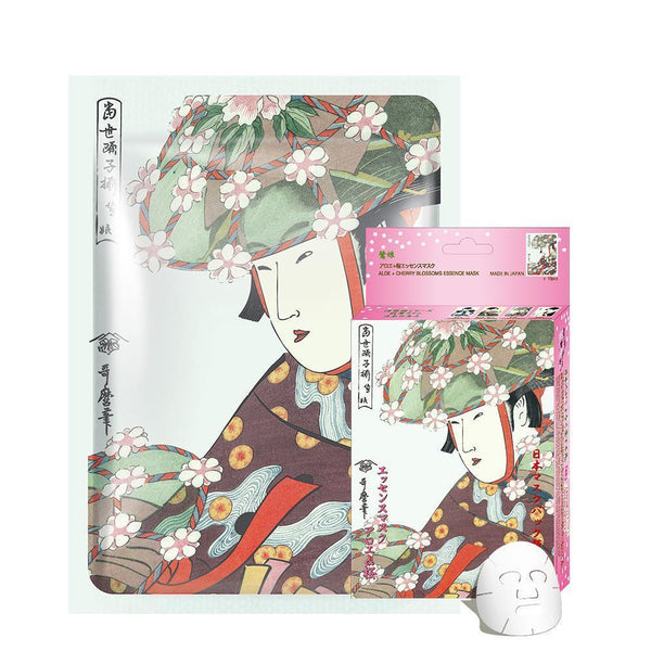 Mitomo Aloe + Cherry Blossom Facial Essence Mask JP004-A-2