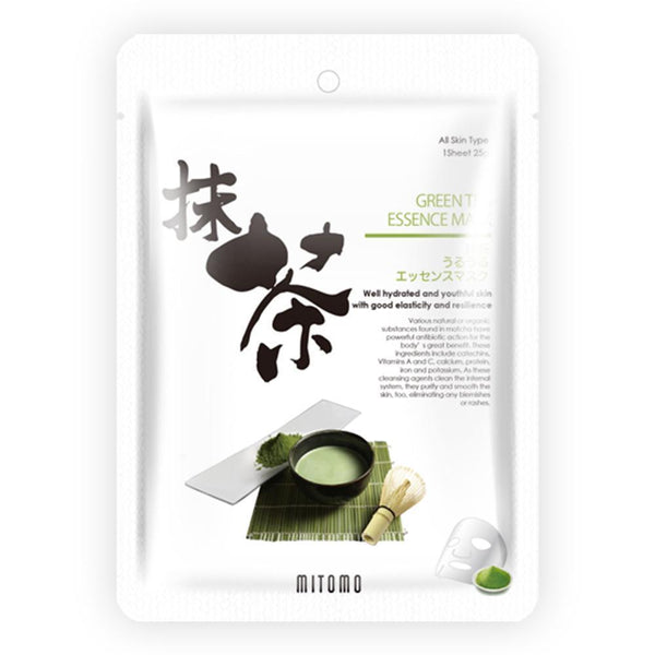 Mitomo Green Tea Facial Essence Mask JP512-C-0