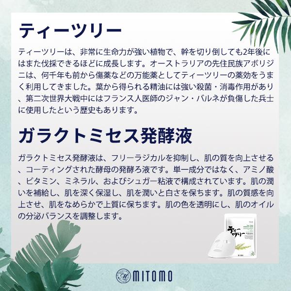 Mitomo Tea Tree Facial Essence Mask JP512-D-1