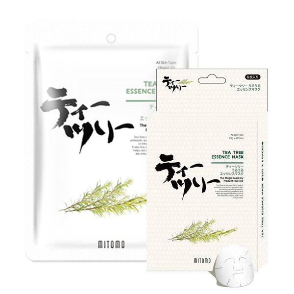 Mitomo Tea Tree Facial Essence Mask JP512-D-1