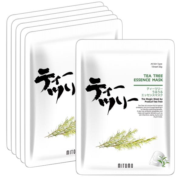 Mitomo Tea Tree Facial Essence Mask JP512-D-1