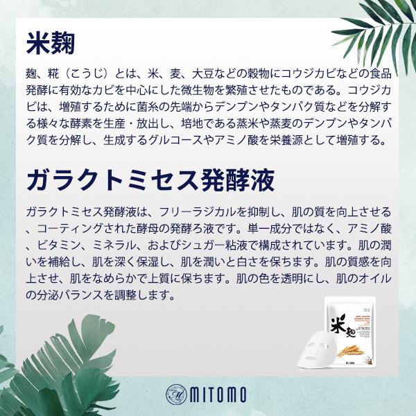 Mitomo Rice Leaven Facial Essence Mask JP512-E-4