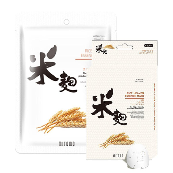 Mitomo Rice Leaven Facial Essence Mask JP512-E-4