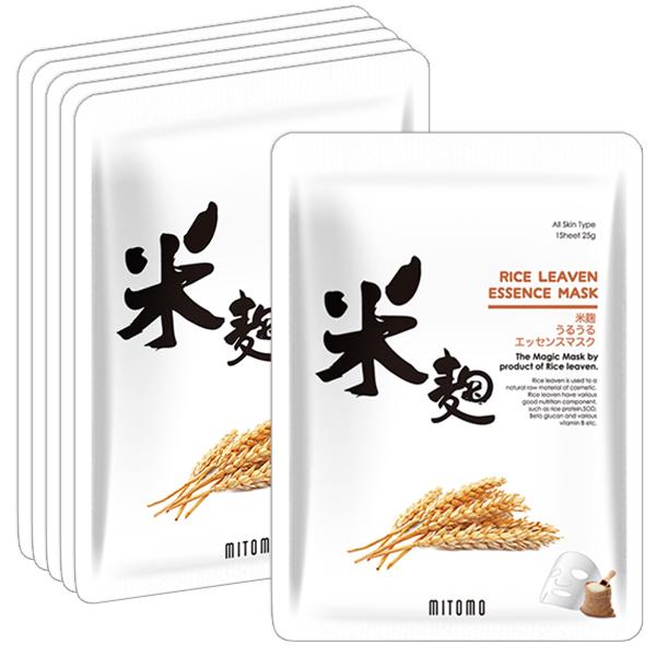 Mitomo Rice Leaven Facial Essence Mask JP512-E-4