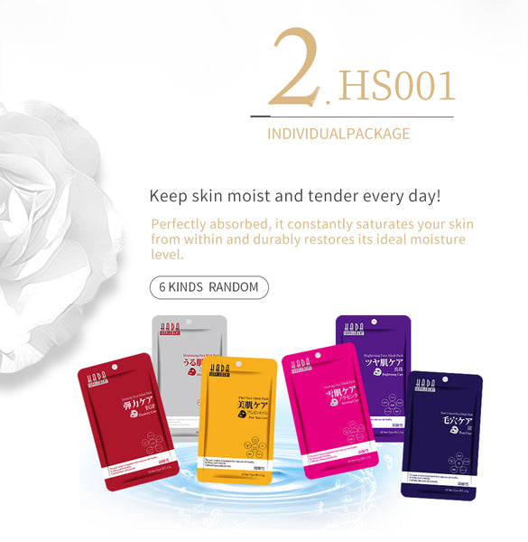 [LBPRHS030] MITOMO HS Lucky Box Skincare Beauty Face Mask Sheet bundles-Made in Japan- Type:12 SKU- 30 pcs