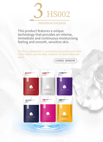 [LBPRHS030] MITOMO HS Lucky Box Skincare Beauty Face Mask Sheet bundles-Made in Japan- Type:12 SKU- 30 pcs