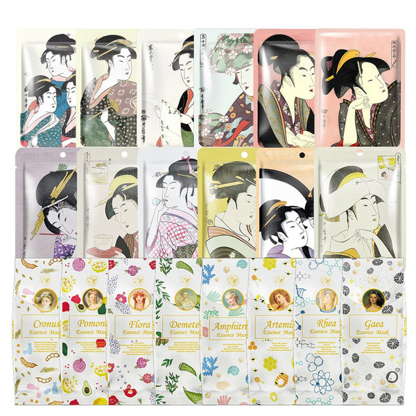 [LBPRMG030] MITOMO MG Lucky Box Skincare Beauty Face Mask Sheet bundles-Made in Japan- Type:12 SKU- 30 pcs