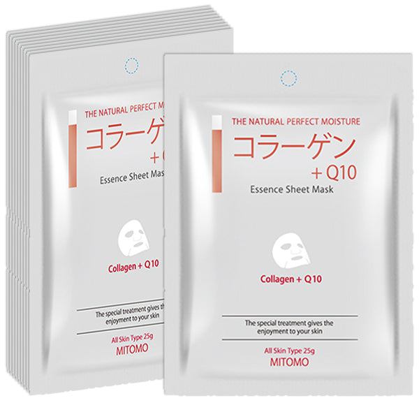 Mitomo Collagen + Q10 Elasticity Facial Essence Mask MC001-A-1
