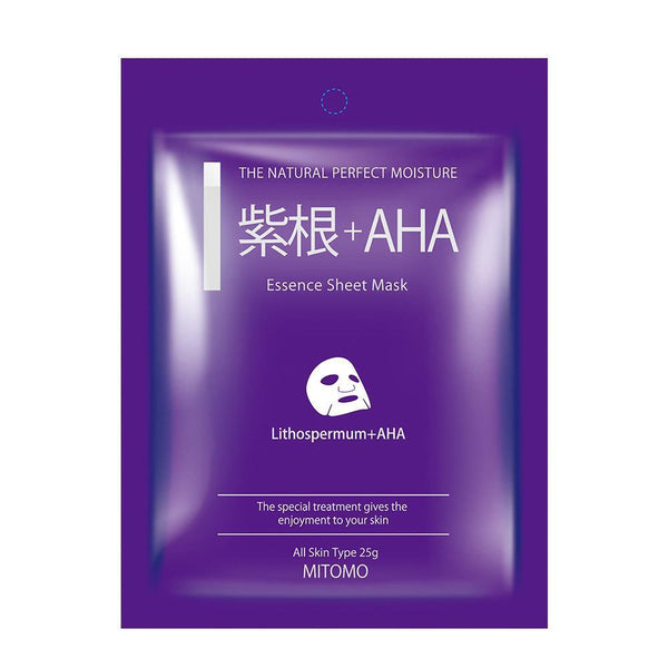 Mitomo Lithospermum + AHA Pore Control Facial Essence Mask MC001-A-2