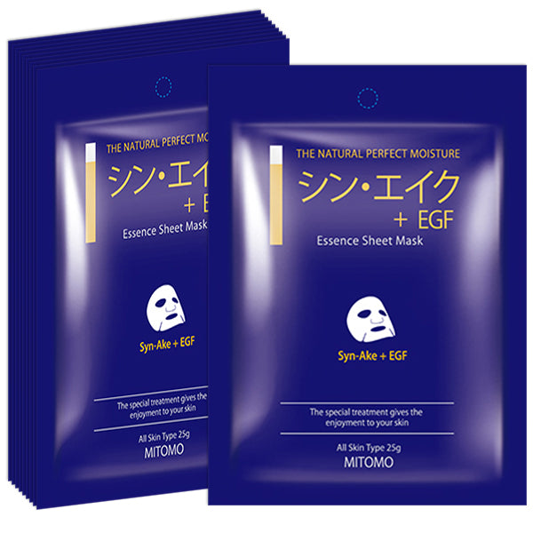 Mitomo Syn-Ake + EGF Snowing Facial Essence Mask MC001-A-3