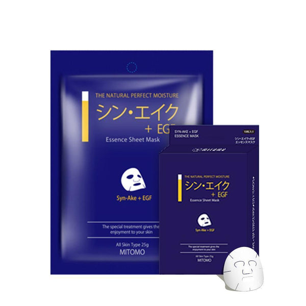 Mitomo Syn-Ake + EGF Snowing Facial Essence Mask MC001-A-3