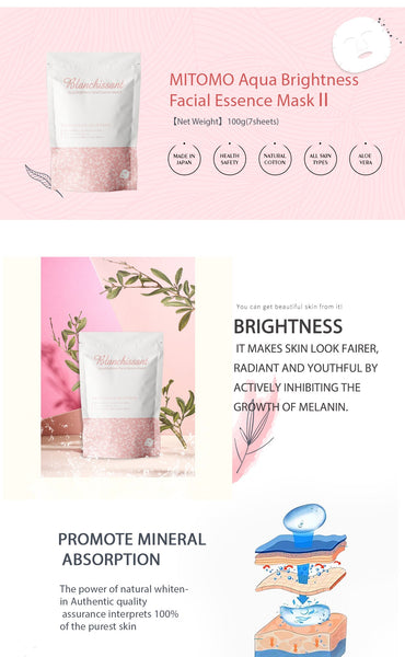 [MT202-C-4]MITOMO Brightness Facial Essence Mask II(7sheets)