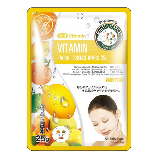 Mitomo Facial Anti-Aging Skincare Beauty Face Mask Sheet bundles: 4 types – 16 packs - Mitomo America