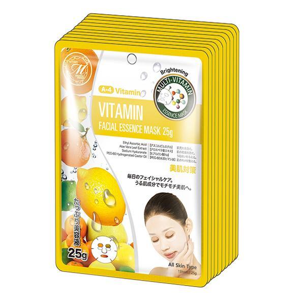 MITOMO Natural Vitamin Brightening Facial Essence Mask MT512-A-4