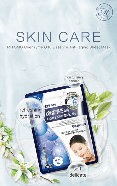 MITOMO Natural Q10 Resilience Facial Essence Mask MT512-A-2