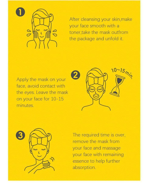 MITOMO Natural Vitamin Brightening Facial Essence Mask MT512-A-4