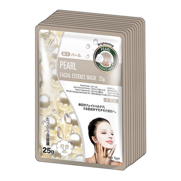 MITOMO Natural Pearl Brightening Facial Essence Mask MT512-B-1