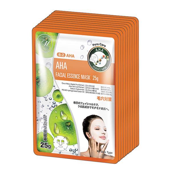 MITOMO Natural AHA Pore Care Facial Essence Mask MT512-B-2