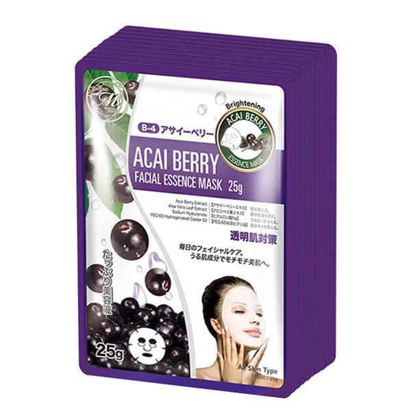 MITOMO Natural Acai Berry Brightening Facial Essence Mask MT512-B-4