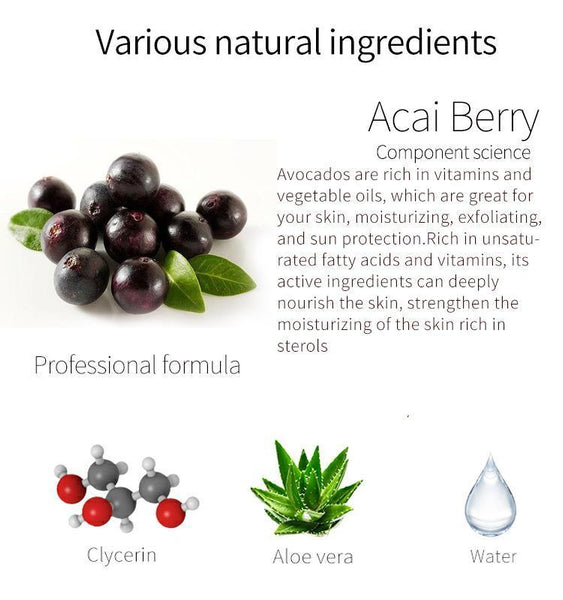 MITOMO Natural Acai Berry Brightening Facial Essence Mask MT512-B-4