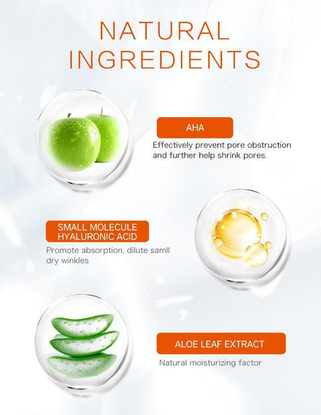 MITOMO Natural AHA Pore Care Facial Essence Mask MT512-B-2