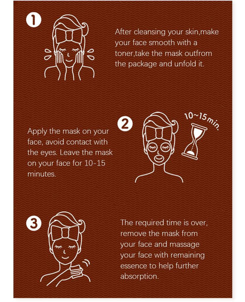 MITOMO Natural Avocado Seed Cleaning Facial Essence Mask MT512-B-3