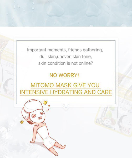 MITOMO Natural Argan Oil Moisturizing Facial Essence Mask MT512-C-0